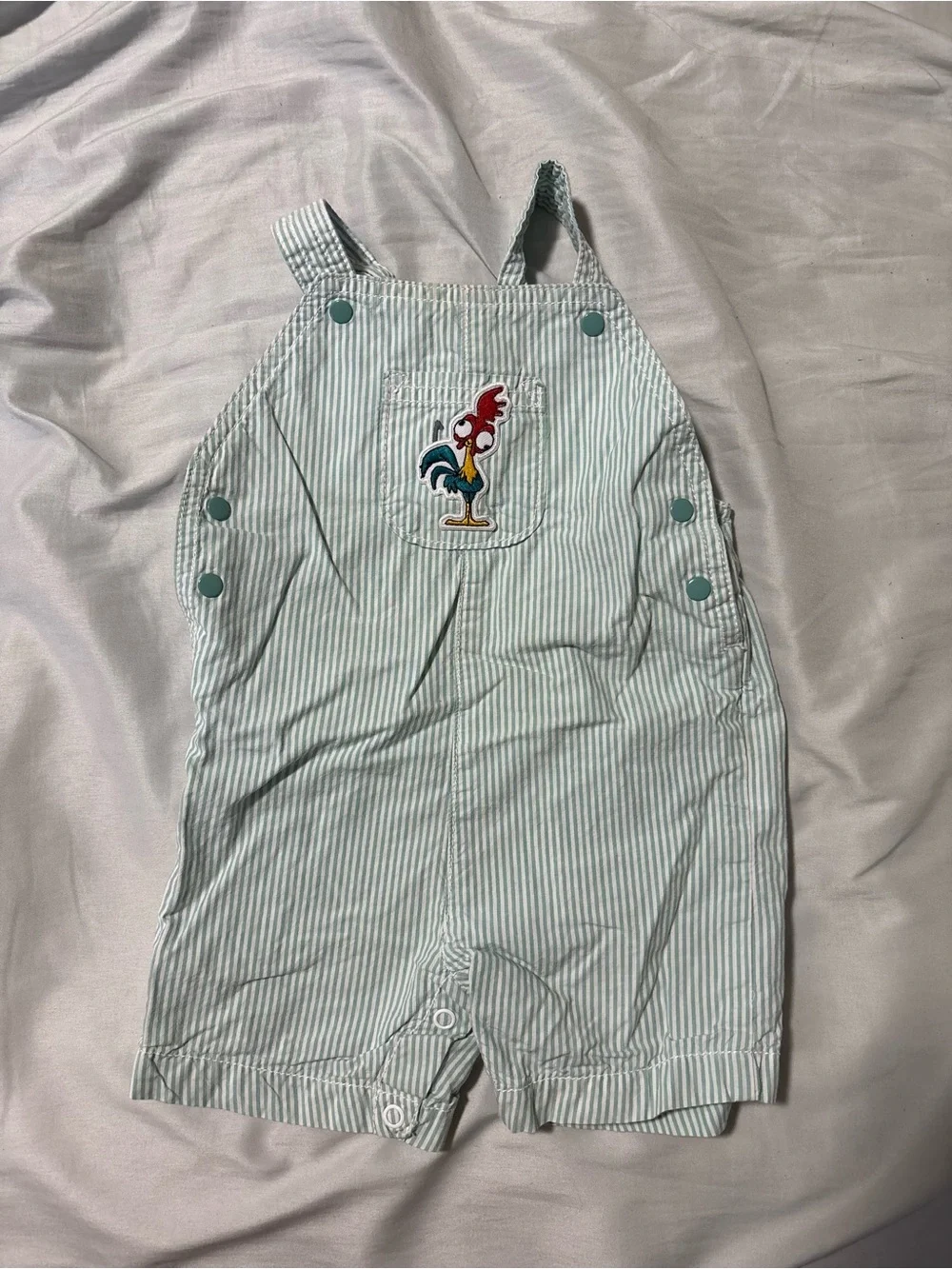 Disney Moana Hei Hei chicken boys overalls Disneyworld Epcot shortalls